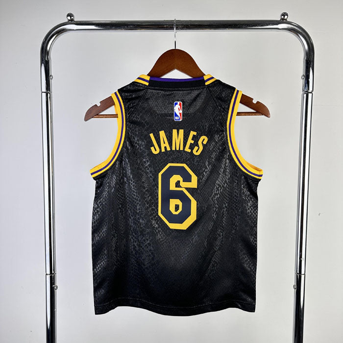 Regata Infantil NBA Los Angeles Lakers LeBron James 6 Preta