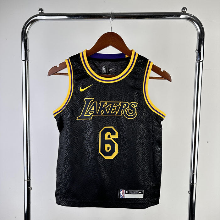 Regata Infantil NBA Los Angeles Lakers LeBron James 6 Preta