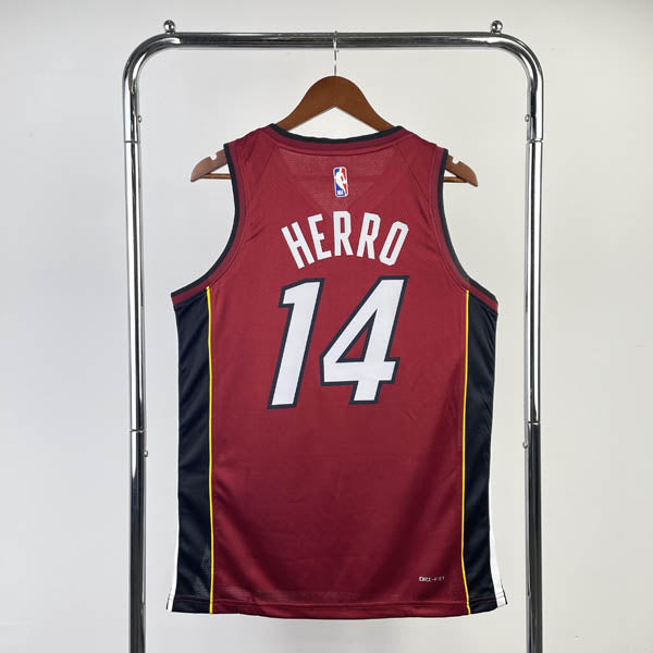 Regata NBA Miami Heat Statement Edition 23/24 Tyler Herro Vermelha