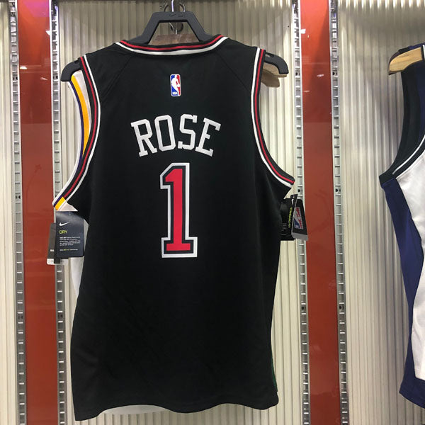 Regata NBA Chicago Bulls Statement Edition Derrick Rose Preta