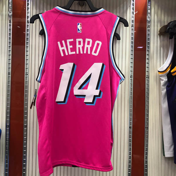 Regata NBA Miami Heat Vice Edition Tyler Herro Rosa