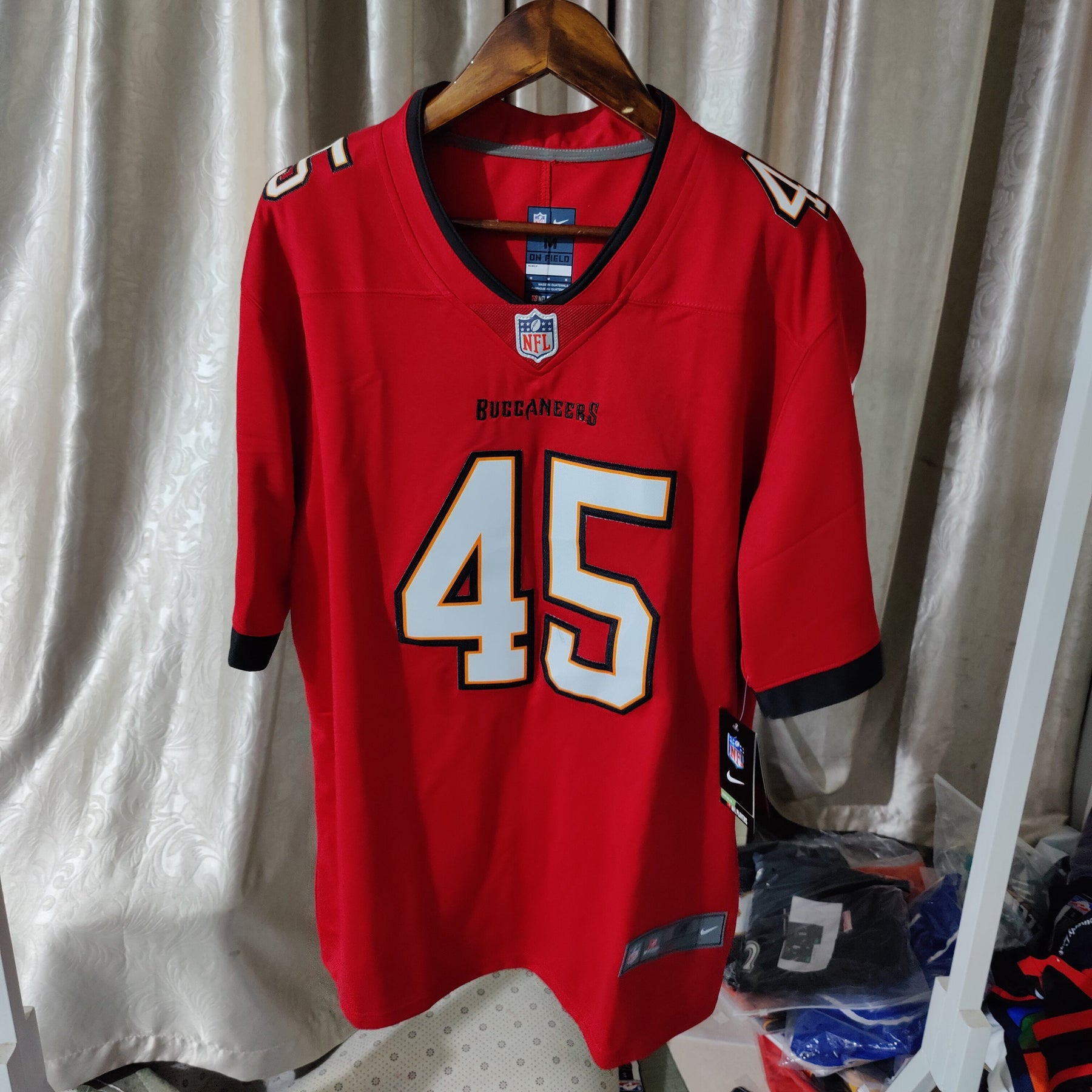 Camisa NFL Tampa Bay Buccaneers Vapor Limited Vermelha