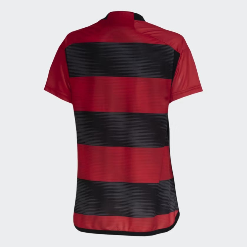 Camisa Flamengo I 23/24 Vermelha e Preta Feminina