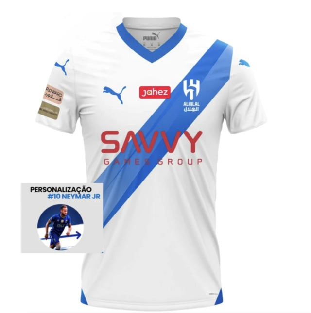 Camisa Al-Hilal Neymar 23/24 Branca Masculina