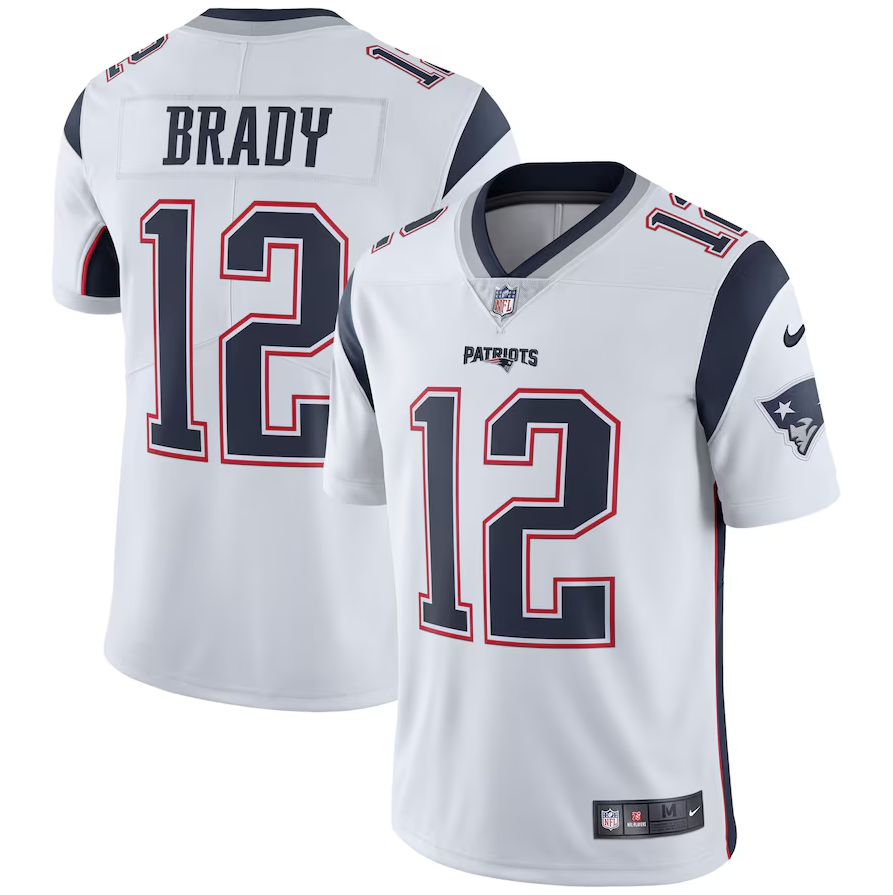 Camisa NFL New England Patriots Vapor Limited Branca Brady