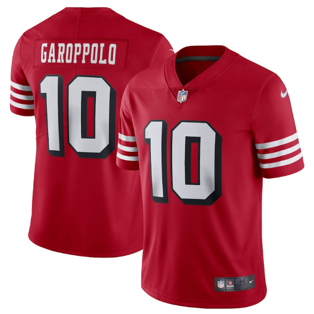 Camisa NFL  San Francisco 49ers Vapor Limited Vermelha/Preta