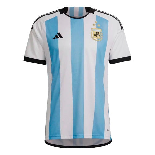 Camisa Argentina I Campeã Copa do Mundo 2022 Branca e Azul Masculina